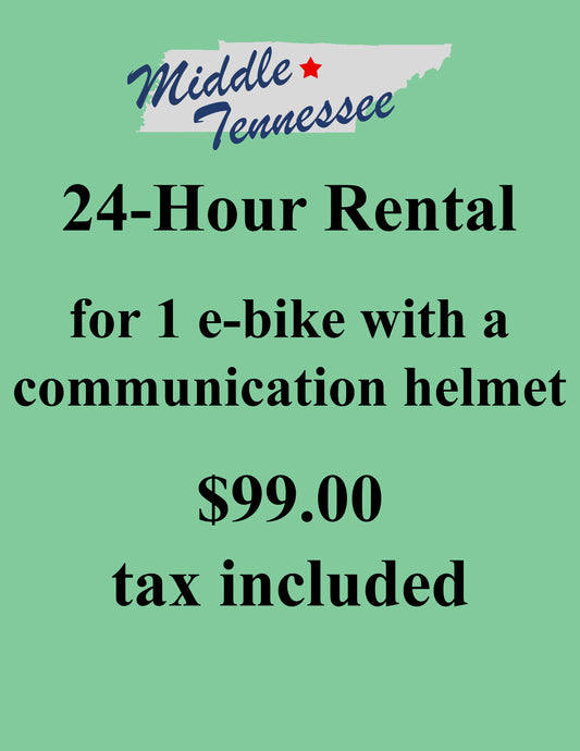 Middle Tennessee Ebike Rental Full Day (up to 24 Hours)