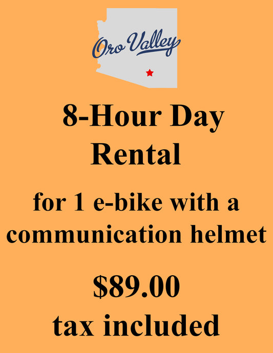 Ride Anytime-Oro Valley Area Full Day Rental (Up to 8 hours)