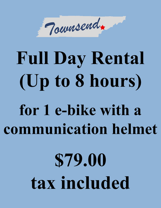 Townsend/Cades Cove Full Day Rental (Up to 8 hours)