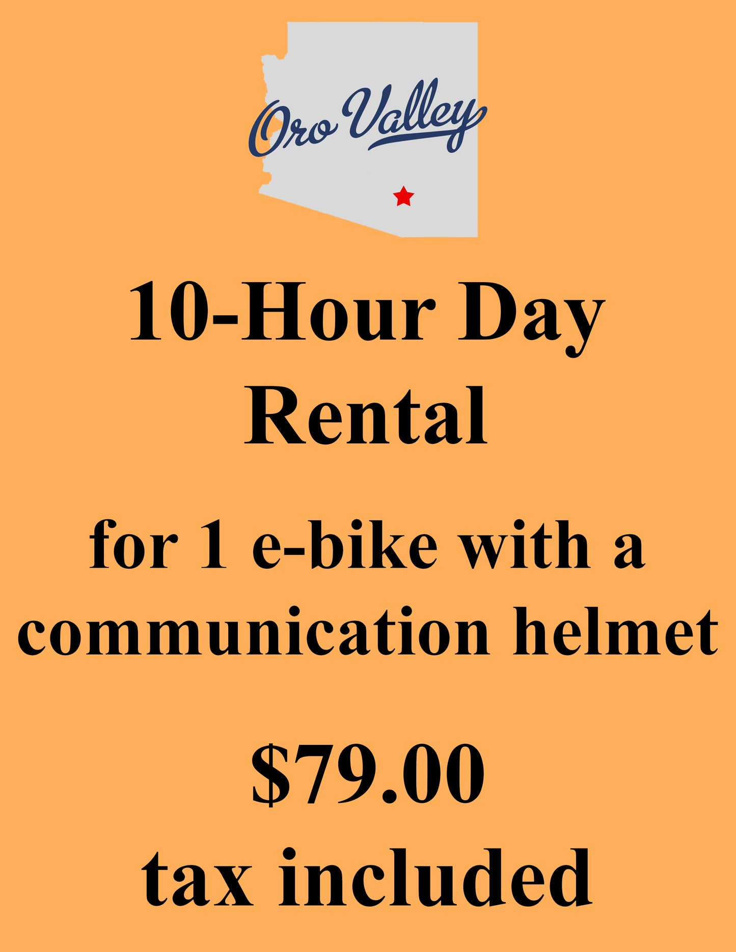 Ride Anytime-Oro Valley Area Full Day Rental (Up to 10 hours)