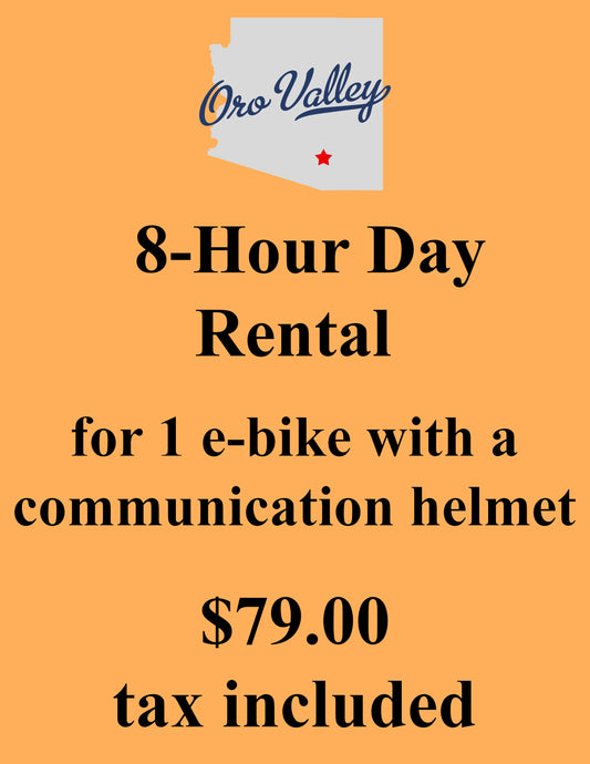 Ride Anytime-Oro Valley Area Full Day Rental (Up to 8 hours)