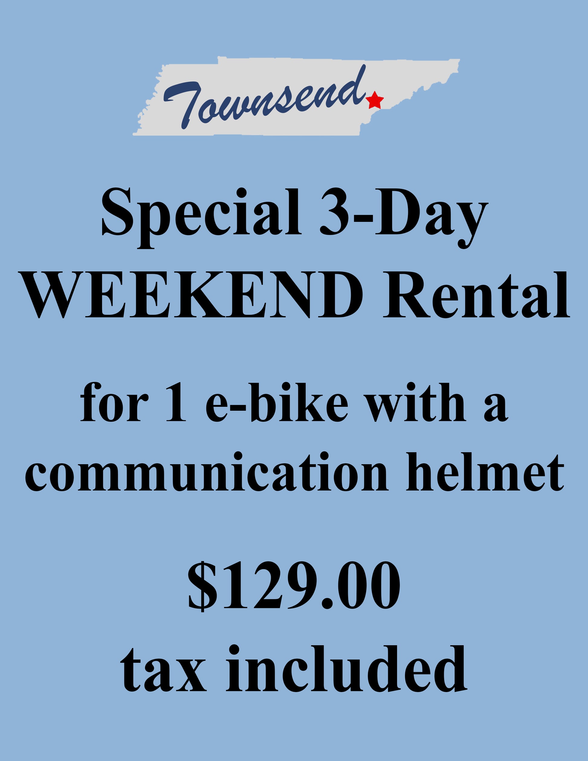 Two EBike RentalTownsend Area with Communication Helmets ScottyBike