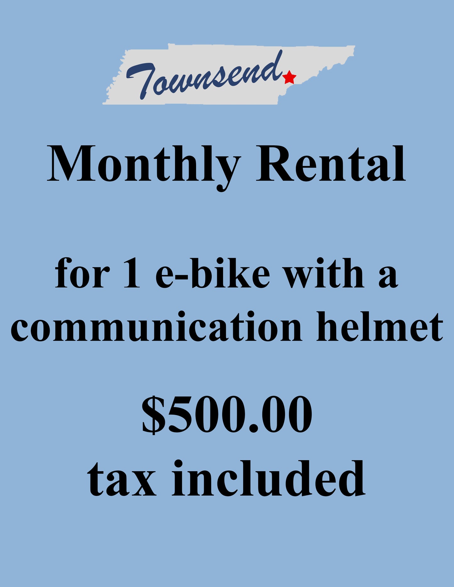 Townsend-Monthly Ebike Rental-(Tax Included)